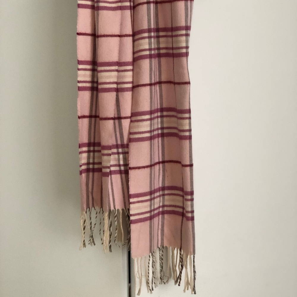 Plaid Burberry Pattern Scarf - image 6